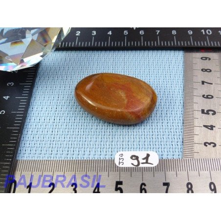 Jaspe jaune en tranche plate 24g Madagascar