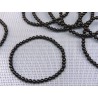 Bracelet Spinelle noir en perles de 4mm