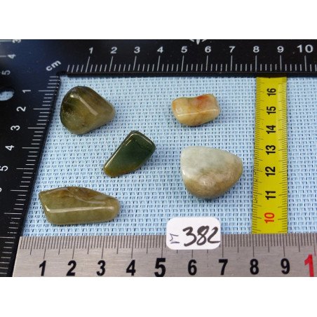 Jade Jadeite Lot de 5 Pierres Roulées 34g | Minéraux Paubrasil
