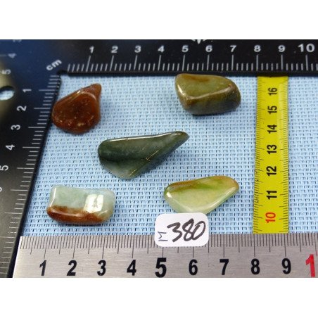 Jade Jadeite Lot de 5 Pierres Roulées 36g | Minéraux Paubrasil