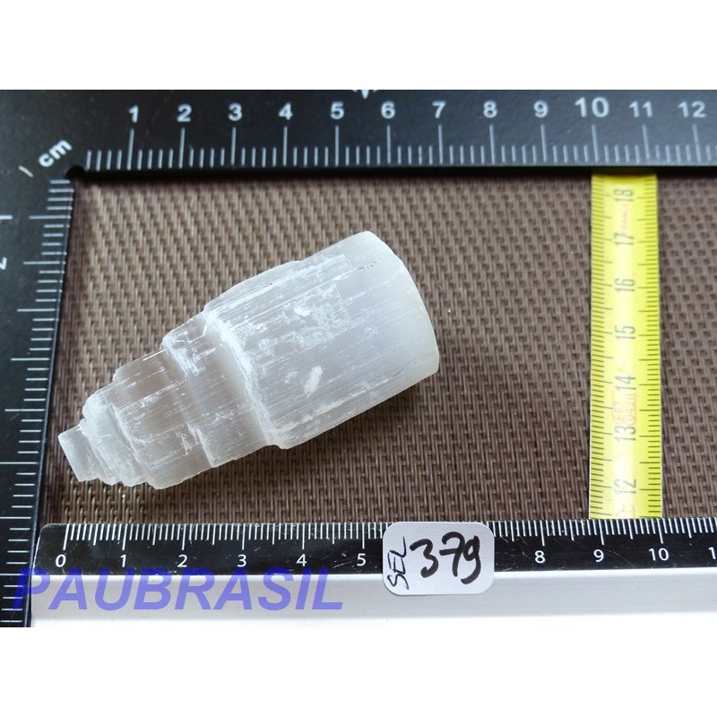 Gratte-ciel en Selenite en pierre brute de 60g