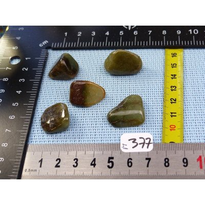 Jade Jadeite Lot de 5 Pierres Roulées 33g | Minéraux Paubrasil