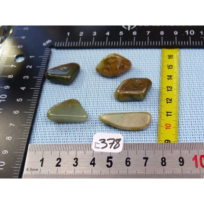 Jade Jadeite Lot de 5 Pierres Roulées 32g | Minéraux Paubrasil