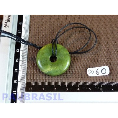 Pi Donut Jade Néphrite de 3 cm
