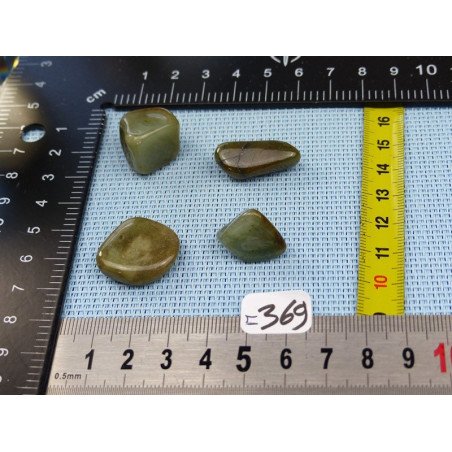 Jade Jadeite Lot de 4 Pierres Roulées 27g | Minéraux Paubrasil