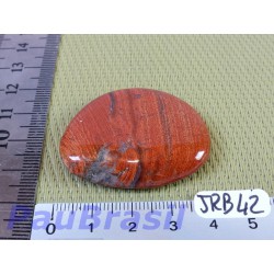 Jaspe Rouge Breschia en Pierre Plate 20g qualité moyenne