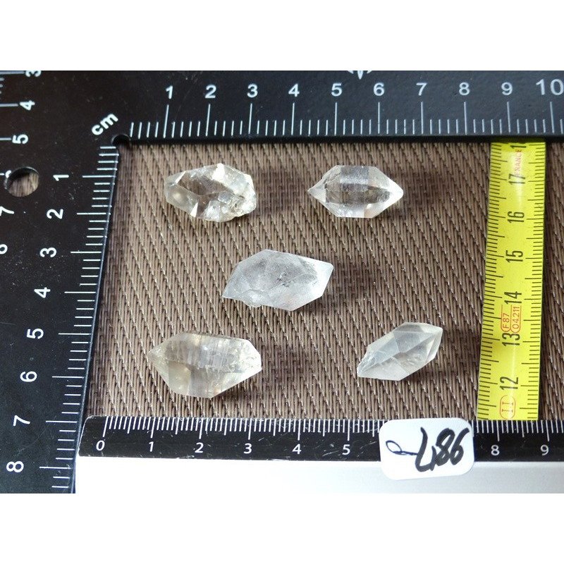 Pointe de Cristal de Roche Lot de 5 Pointes Biterminées 20g | Minéraux Paubrasil