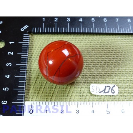 Sphère Jaspe Rouge 38g diamètre 30mm