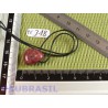 Pendentif Thulite Zoïsite rouge pierre roulée 3gr