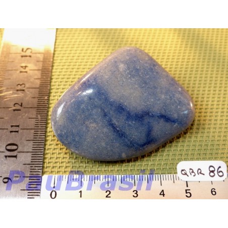 Quartz Bleu - aventurine bleue en Pierre Roulée de 64g