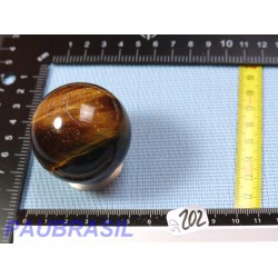 Sphère en Oeil de Tigre Q Extra 139gr 47mm diamètre