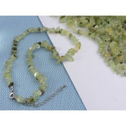 Collier baroque  42cm environ Prehnite Epidote