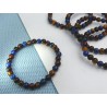 Bracelet Oeil de Tigre - Oeil de Taureau - Lapis Lazuli Q Extra en perles de 6mm