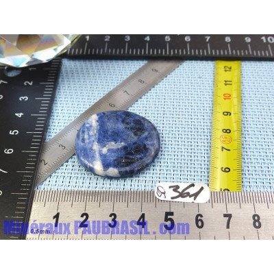 Sodalite ou Ackmanite pierre plate fine Q moyenne 8g