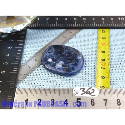 Sodalite ou Ackmanite pierre plate fine Q Extra 10g