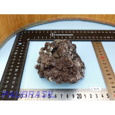 Calcite noire brute de 435gr du Mexique