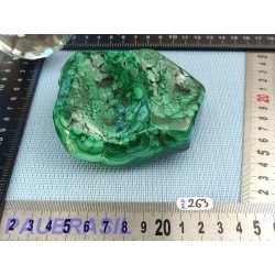 Morceau de Malachite semie polie 522gr Q Extra