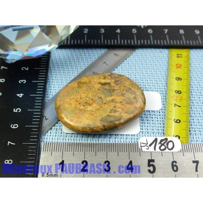Jaspe leopard en pierre plate de 23gr