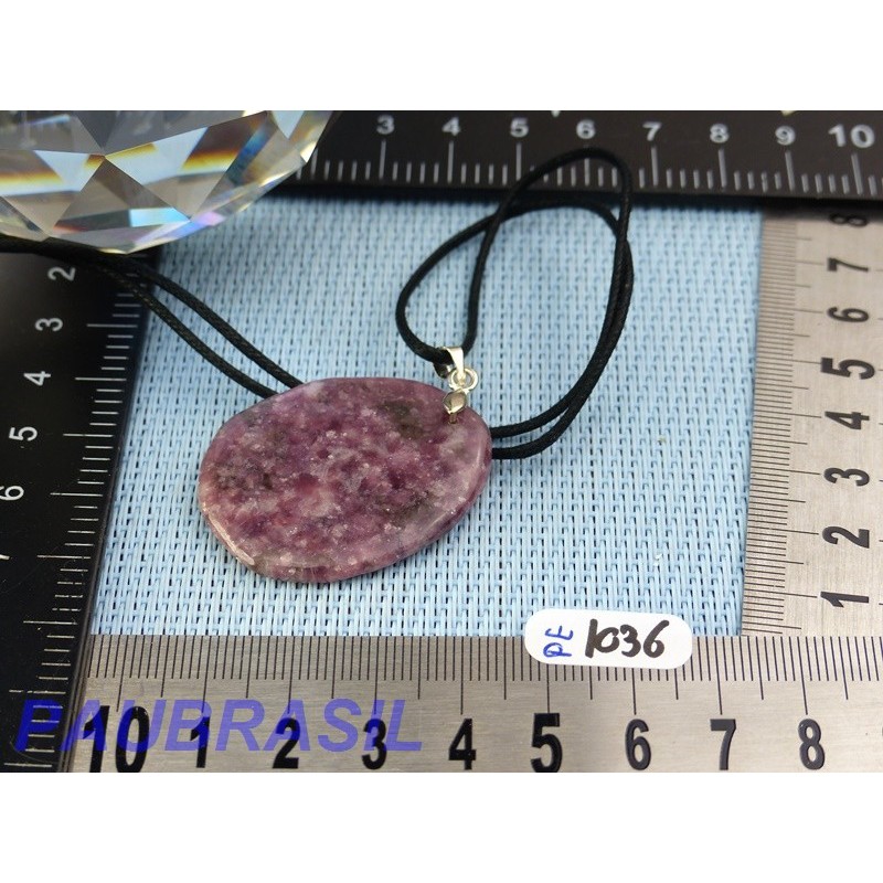 Pendentif Lépidolite mini pierre plate 10gr