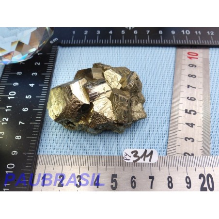 Pyrite cristallisée Q Extra pierre brute Pérou 165gr