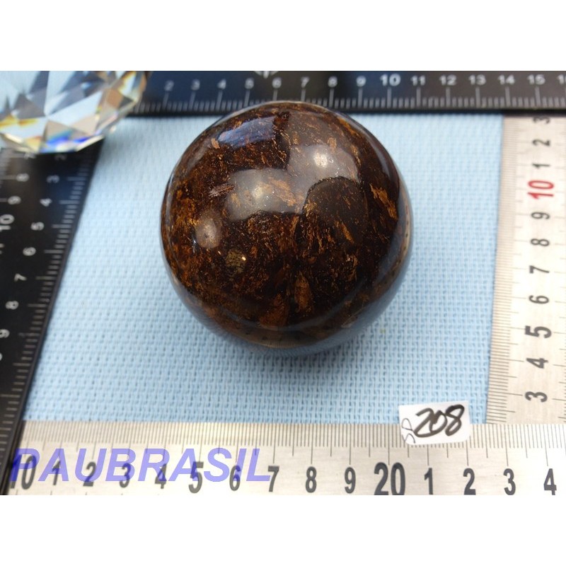 Sphère en Bronzite 494gr Bresil 65mm diamètre