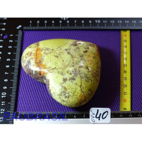 Coeur en Opale Verte Pistache Madagascar 298g