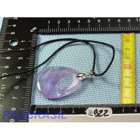 Pendentif en Amethyste Brésil Q Extra pierre plate 13g