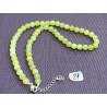 Collier Jade Jaune Australie en perles de 8mm 42cm environ