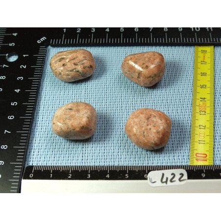 Orthoclase de Madagascar Lot de 4 Pierres Roulées 58g | Minéraux Paubrasil