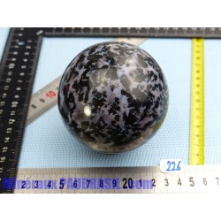 Sphère Gabbro Merlinite 936gr diamètre 84mm