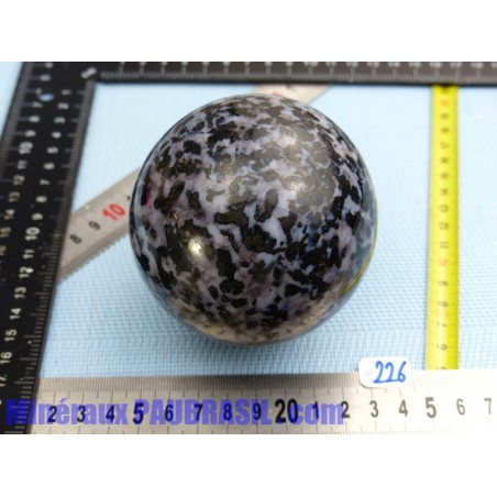 Sphère Gabbro Merlinite 936gr diamètre 84mm