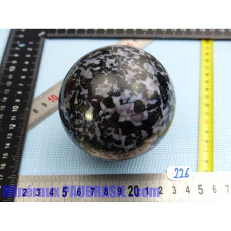 Sphère Gabbro Merlinite 936gr diamètre 84mm