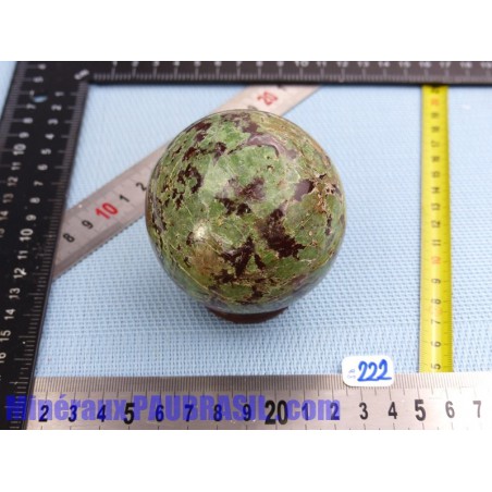 Sphère Chrysoprase de Madagascar 398g diamètre 72mm
