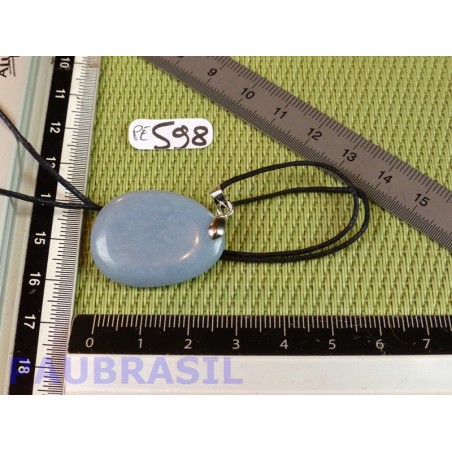 Pendentif Angelite - Anhydrite bleue mini pierre plate 8gr Pendentif Angelite - Anhydrite bleue mini pierre plate 8gr