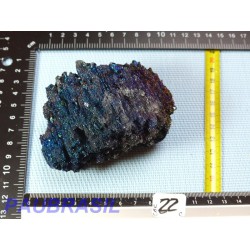 Carborandite irisée pierre brute de 198g