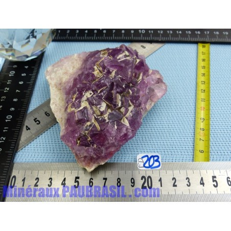 Fluorite Fluorine rose brute du Mexique Q Extra 464g