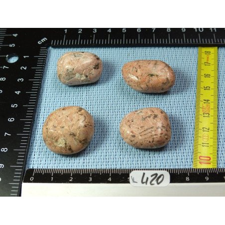 Orthoclase de Madagascar Lot de 4 Pierres Roulées 62g | Minéraux Paubrasil