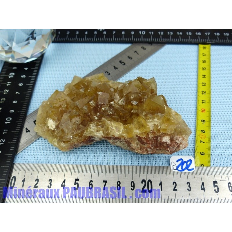 Fluorite fluorine Jaune brute Espagne 419g Rare