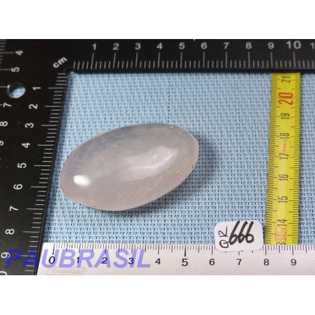 Quartz Rose en pierre polie de Madagascar 53gr