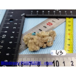 Cavansite sur Stilbite Poona Inde 15g