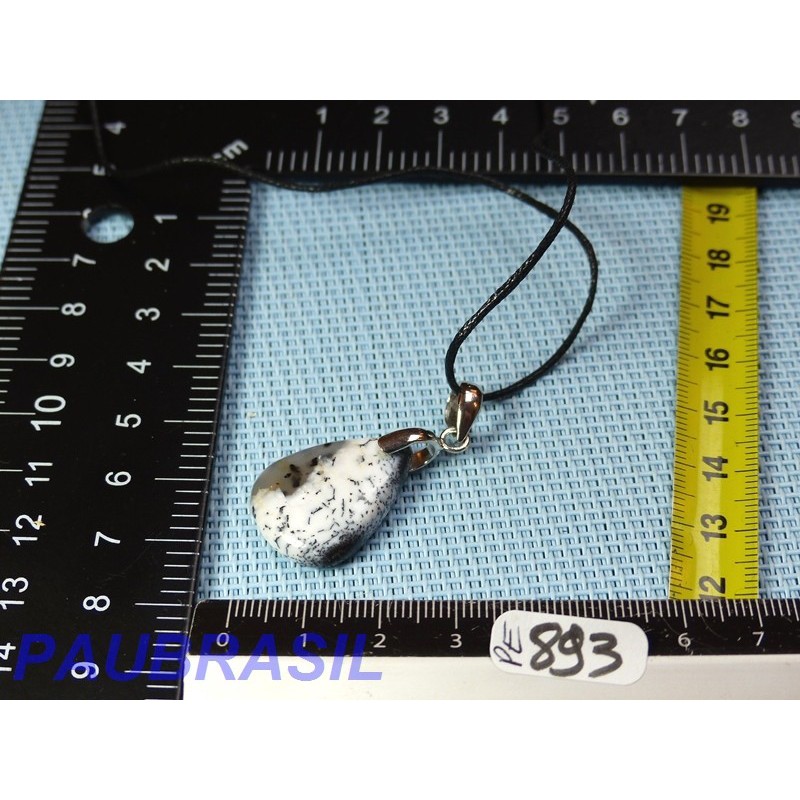 Pendentif Opale à Dendrites Cabochon Q Extra 4gr monture argent 925