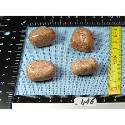 Orthoclase de Madagascar Lot de 4 Pierres Roulées 63g | Minéraux Paubrasil