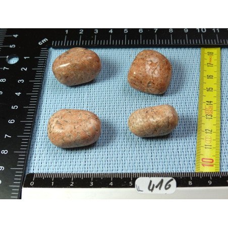 Orthoclase de Madagascar Lot de 4 Pierres Roulées 63g | Minéraux Paubrasil