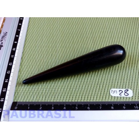 Bâton Pointe de Massage Obsidienne noire 100mm 38g