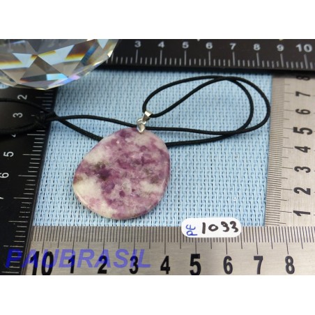 Pendentif Lépidolite mini pierre plate 13gr