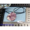 Pendentif Lépidolite mini pierre plate 13gr