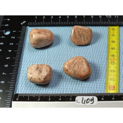 Orthoclase de Madagascar Lot de 4 Pierres Roulées 56g | Minéraux Paubrasil