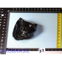 Obsidienne noire en Pierre Brute Translucide Q Extra 195gr