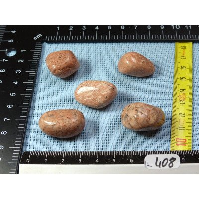 Orthoclase de Madagascar Lot de 5 Pierres Roulées 55g | Minéraux Paubrasil