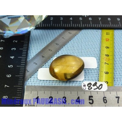 Citrine naturelle du Congo en pierre roulée 14g Q Extra